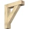 Ekena Millwork Traditional Block Rough Sawn Bracket w/ Offset Brace, Douglas Fir, 8"W x 34"D x 38"H BKT0806X34X38TRA05RDF - alternate 1